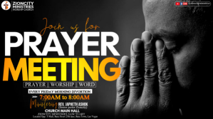 Black Joyful Friday Prayer Meetings Twitter Post template