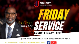 Black Joyful Friday Service  Twitter Post template