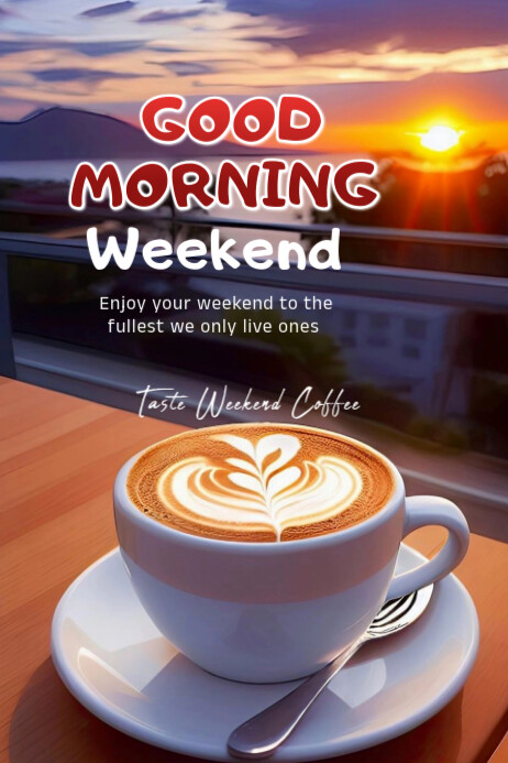 Black Joyful Good Weekend Banner 4' × 6' Template | PosterMyWall