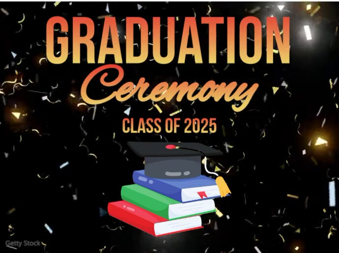 Black Joyful Graduation , Graduation Ceremony Video  Yard Sign Znak podwórkowy template