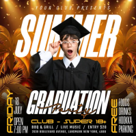 Black Graduation Party Instagram Plasing Template