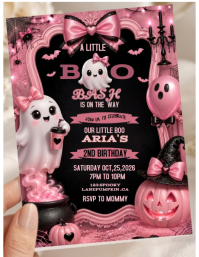 Negro Halloween Birthday Party Flyer Template