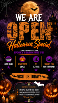 Sort Halloween Celebration Instagram Story Template