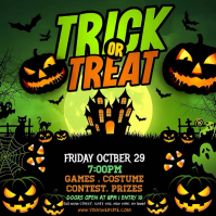 Preto Halloween Event Message Instagram Template
