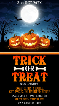 Black Halloween Event Instagram Story Template