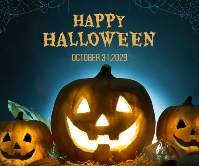 Halloween Medium Rectangle Template | PosterMyWall