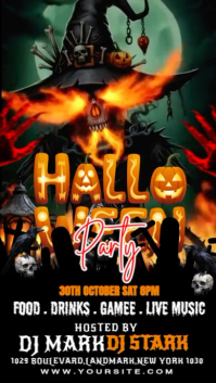 Black Joyful Halloween Night Club Party Design Instagram Story template