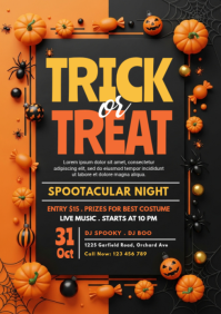 Sort Halloween Party A4 Template
