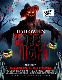 Black Halloween Nightclub Party Iflaya Template