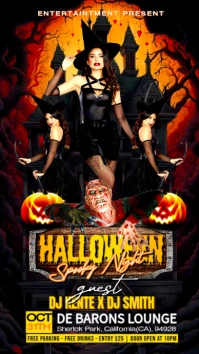 Black Joyful Halloween Party Instagram Story template