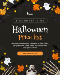 Black Halloween Sale Instagram Portrait Template - Page 1