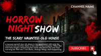 Black Joyful Halloween Show Youtube Thumbnail template