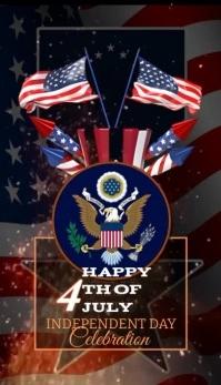 Black Joyful Happy 4th Of July Usa Independen Kartu Bisnis template