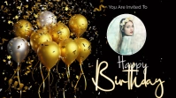 Black Joyful Happy Birthday Youtube Thumbnail Isithonjana se-YouTube template