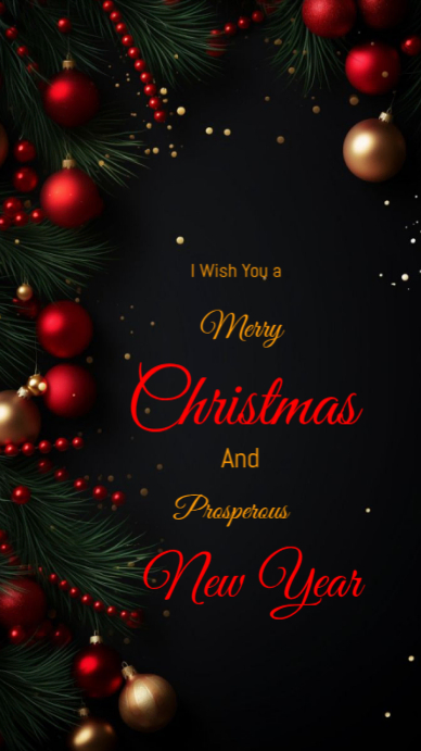 Copy of Black Joyful Happy Christmas Instagram Story | PosterMyWall