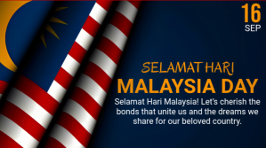Black Joyful Happy Malaysia Day Digital Displ Digitalt display (16:9) template
