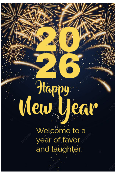 Black Joyful Happy New Year 2026 Poster Template | PosterMyWall