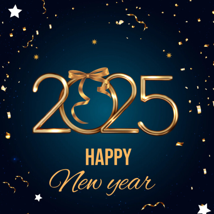 Copy of Black Joyful Happy New Year Instagram Post | PosterMyWall