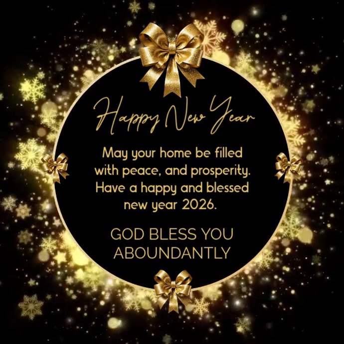 Copy of Black Joyful Happy New Year Instagram Post | PosterMyWall
