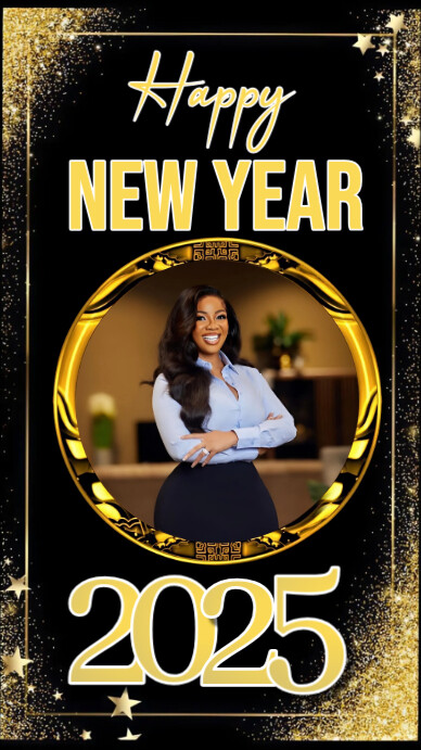 Plantilla de Black Joyful Happy New Year Instagram Story | PosterMyWall