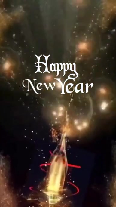 Copy of Black Joyful Happy New Year Post Instagram Reel | PosterMyWall