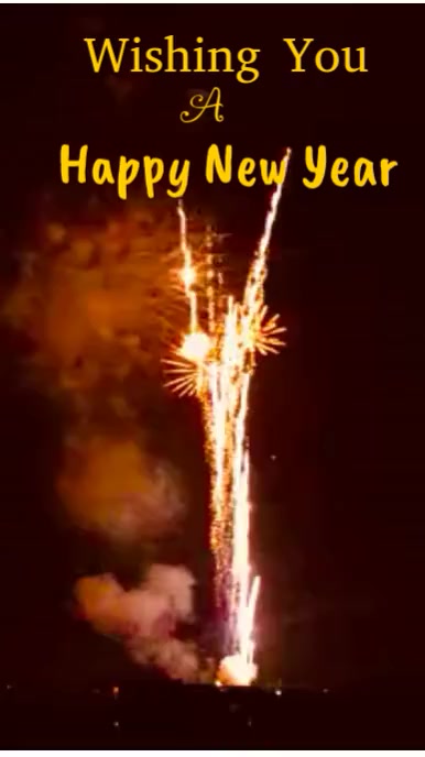 Black Joyful Happy New Year Youtube Short Youtube Short Template ...