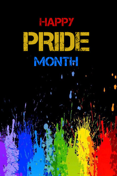 Black Joyful Happy Pride Month Poster Template PosterMyWall black-joyful-happy-pride-month-poster-template-postermywall