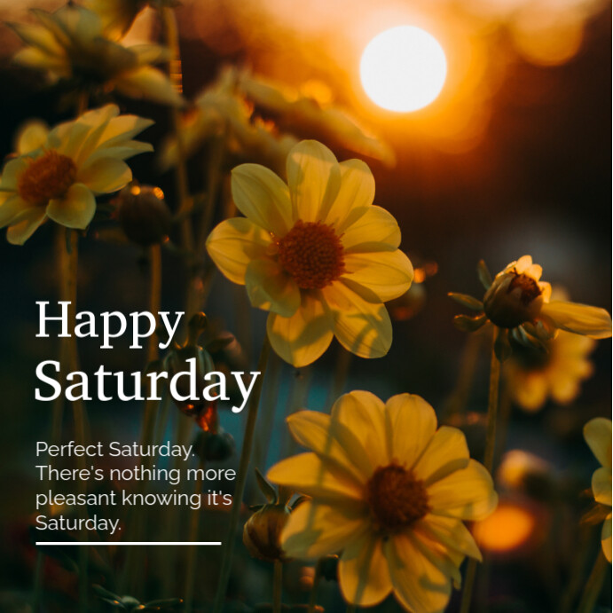 Plantilla de Black Joyful Happy Saturday Instagram Post | PosterMyWall