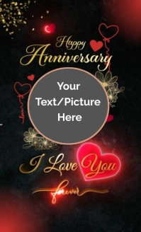 Black Joyful Happy Wedding Anniversary Templa Legale USA template