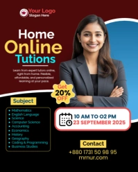 Black Joyful Home Tutor Instagram Portrait template