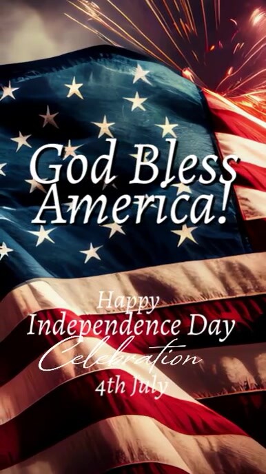 Black Joyful Independence Day America Instagram Story template