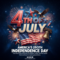 Black Joyful Independence Day Celebration Instagram Post Instagram-Beitrag template