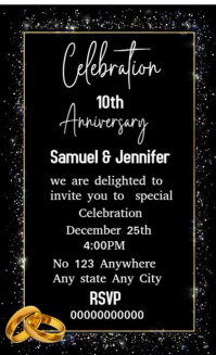 Black Joyful Invitation Card Design Template  Us Legal