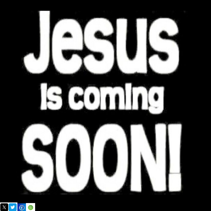 Black Joyful Jesus Is Coming Soon Instagram Post Modelo | PosterMyWall
