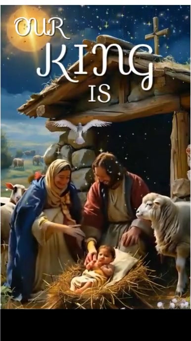 Black Joyful Jesus Nativity Story Video  Instagram Story template