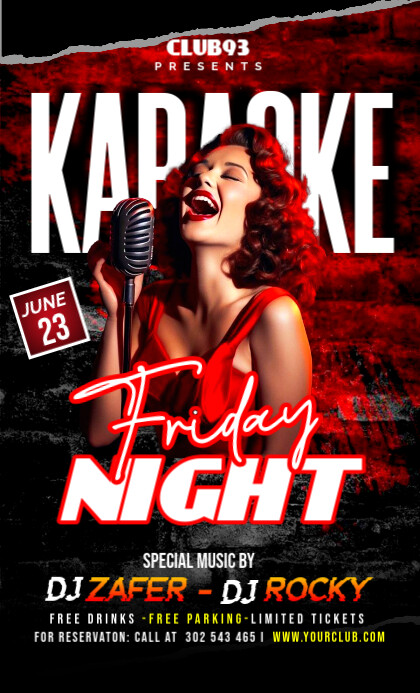 Black Joyful Karaoke Friday Night Us Legal template