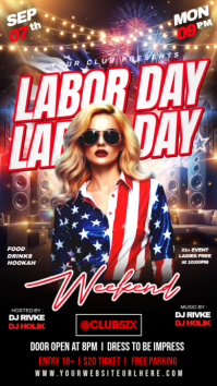 Nero Labor Day Party Instagram Story Template