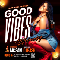 Black Joyful Ladies Night Party Template Instagram Post