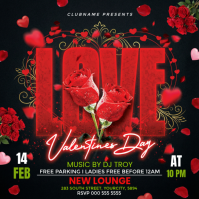 Black Joyful Love Valentines Day Instagram Post template