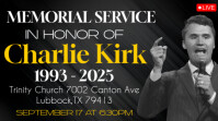 Black Joyful Memorial Service Digital Display (16:9) template