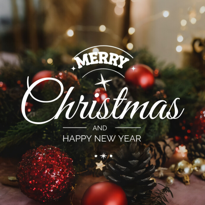 Copy of Black Joyful Merry Christmas Instagram Post | PosterMyWall