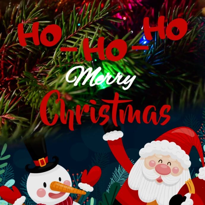 Copy of Black Joyful Merry Christmas Instagram Post | PosterMyWall