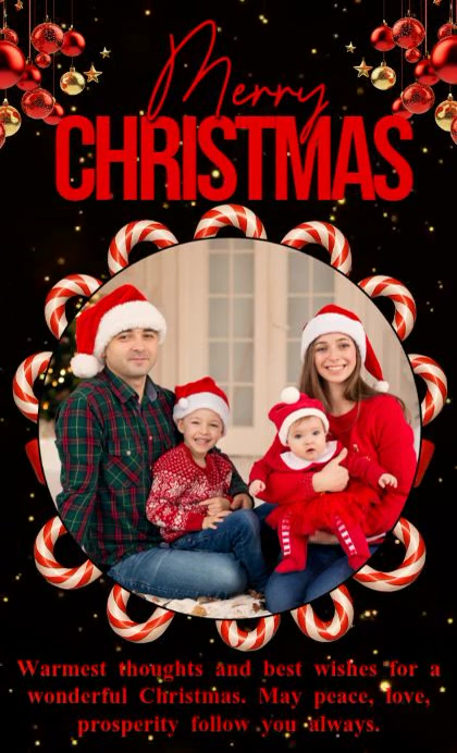 Black Joyful Merry Christmas Us Legal template