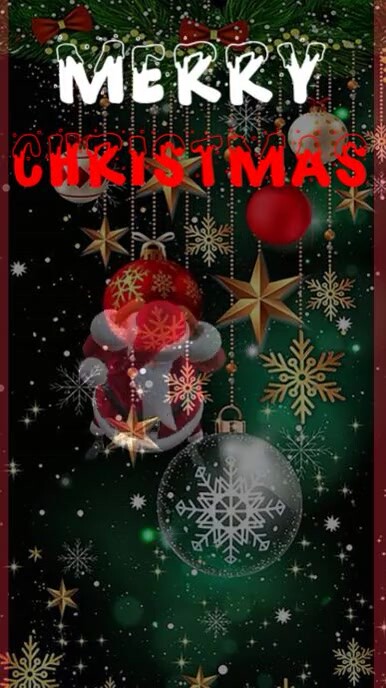 Plantilla de Black Joyful Merry Christmas Wishes Instagram Story ...