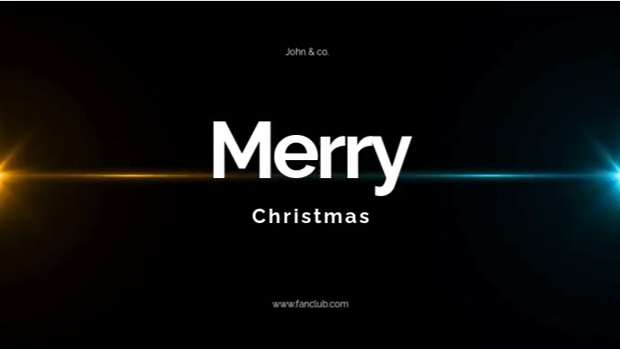 Black Joyful Merry Christmas Youtube Thumbnail template
