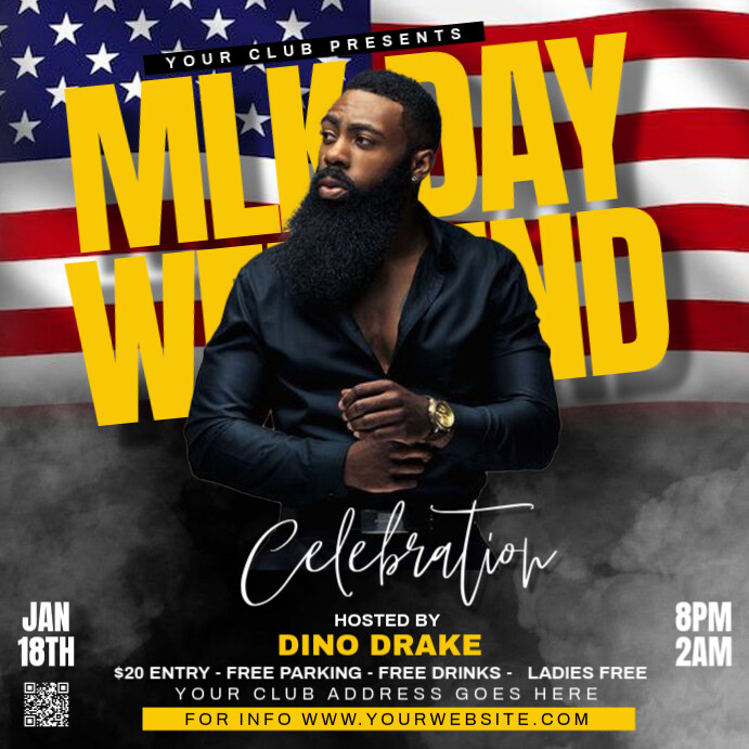 Copy of Black Joyful Mlk Weekend Party Instagram Post | PosterMyWall