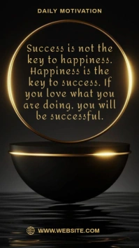 Black Joyful Motivational And Inspirational Quote Digital Display (9:16) template