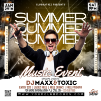 Black Joyful Music Event Instagram Post Instagram-bericht template