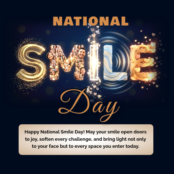 National Smile Day Instagram Ad Template | PosterMyWall