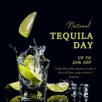 Black Joyful National Tequila Day  Instagram template